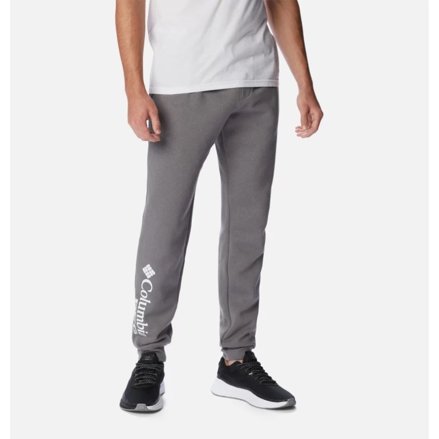 Men's PFG Stacked Logo Wader Joggers City Grey/White Columbia Sale