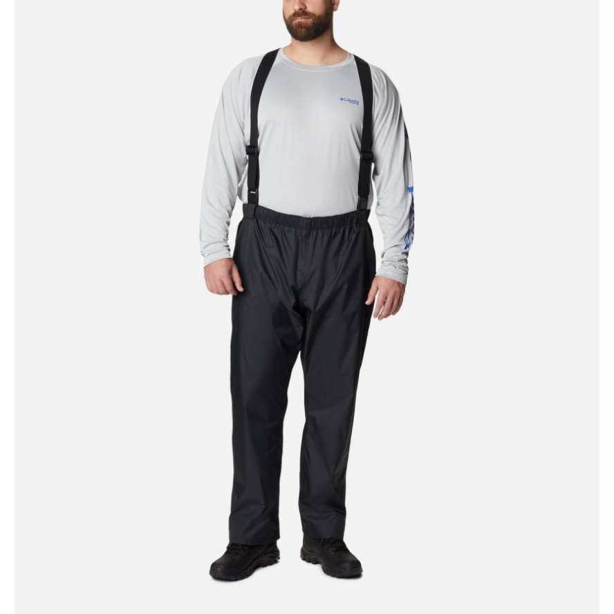 Men's PFG Storm Bib Pants Big Columbia Sale Black