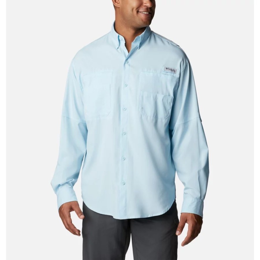 Men's PFG Tamiami II Long Sleeve Shirt Columbia Sale Spring Blue
