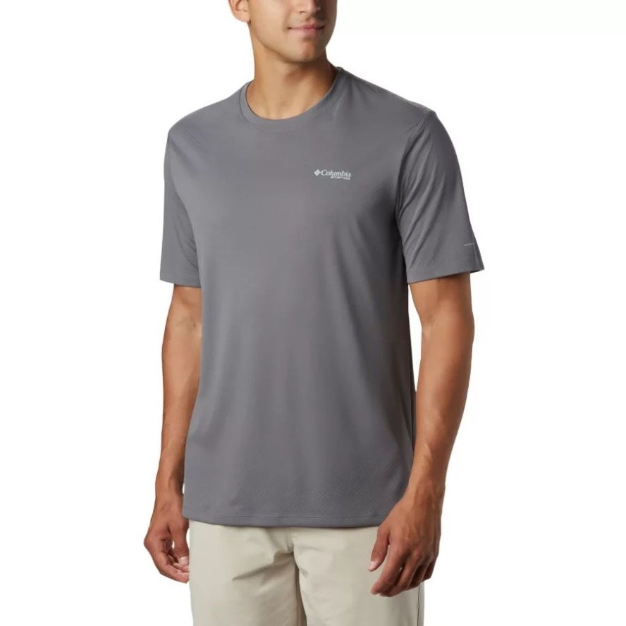 Men's PFG Zero Rules Short Sleeve Shirt Columbia Sale City Grey
