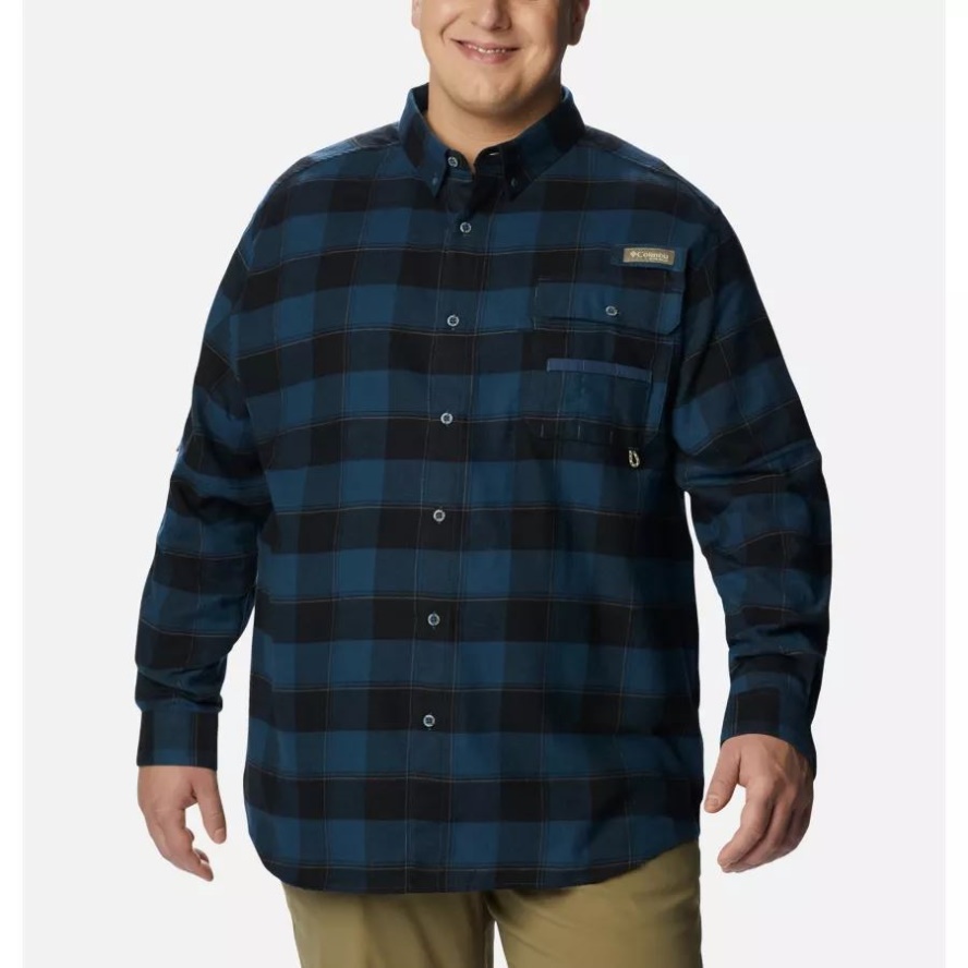 Men's PHG Sharptail Flannel Big Columbia Sale Zinc Chunky Plaid