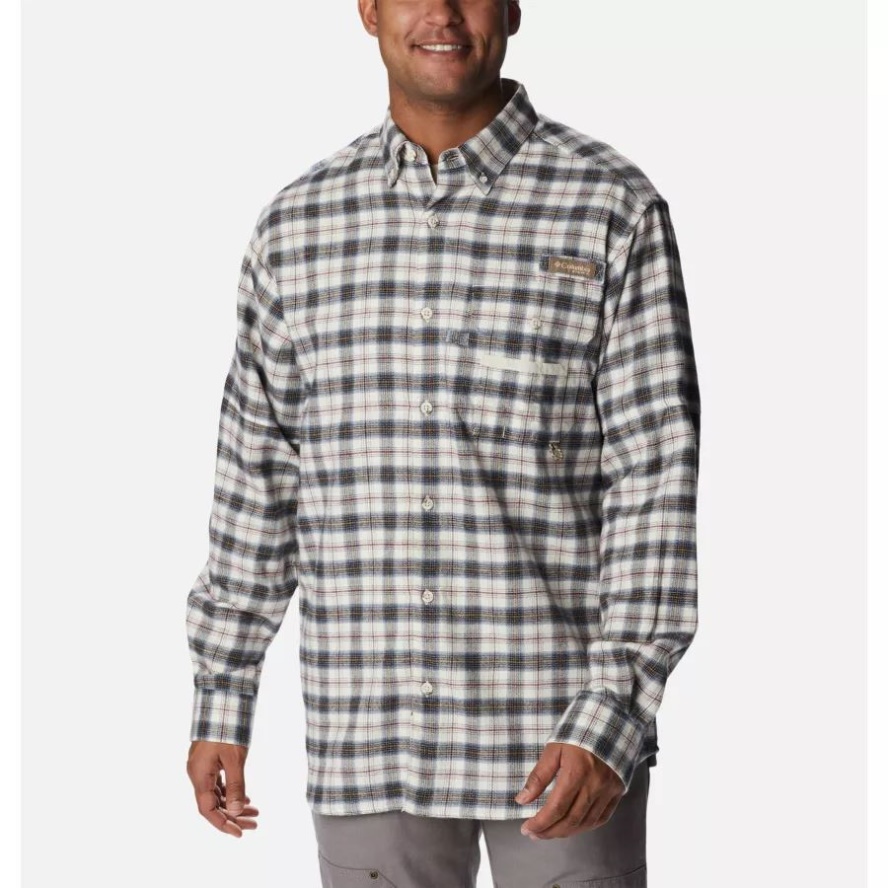 Men's PHG Sharptail Flannel Tall Columbia Sale Chalk Fieldwork Ombre