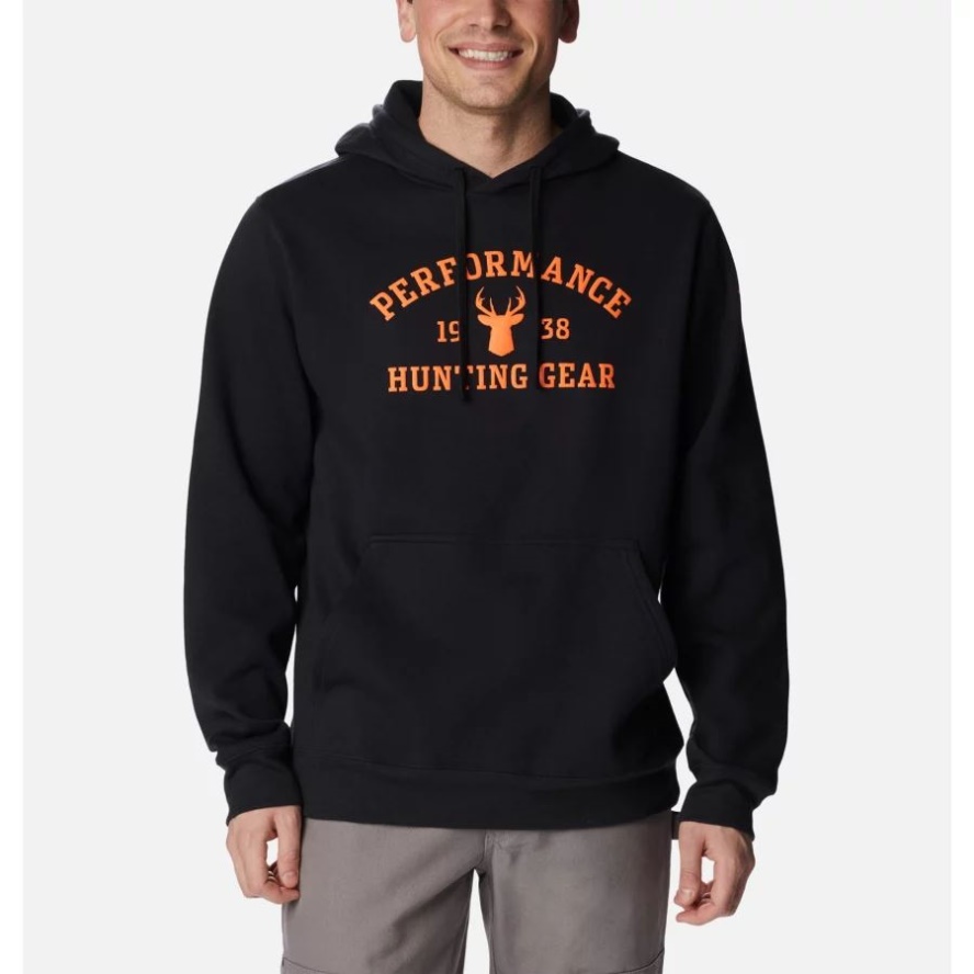 Men's PHG University Hoodie Black/Blaze Buck Columbia Sale
