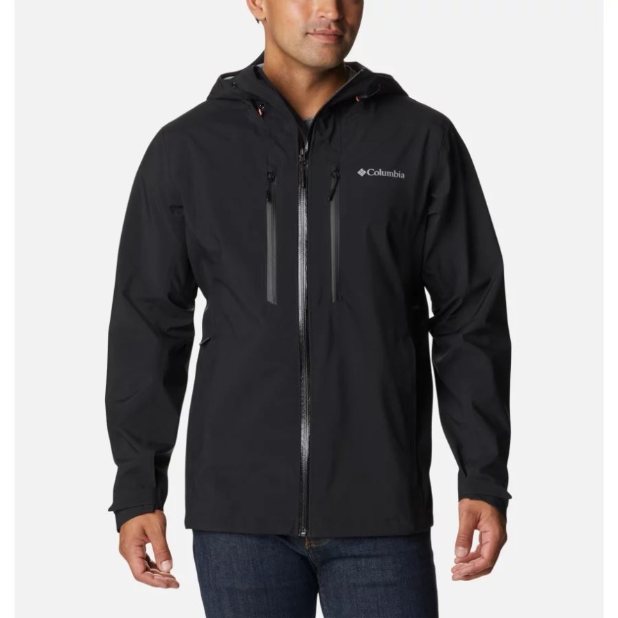 Men's Peak Creek Waterproof Shell Walking Jacket Columbia Sale Black