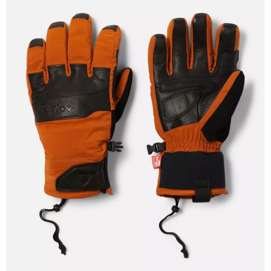 Men's Peak Pursuit Gloves Columbia Sale Warm Copper/Black