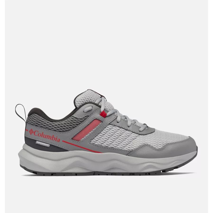 Men's Plateau Waterproof Shoe Columbia Sale Steam/Mountain Red