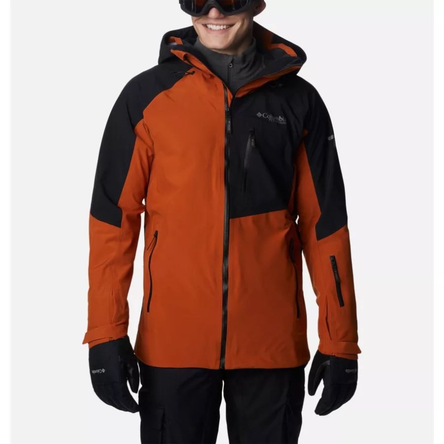 Men's Platinum Peak 3L Jacket Warm Copper/Black Columbia Sale