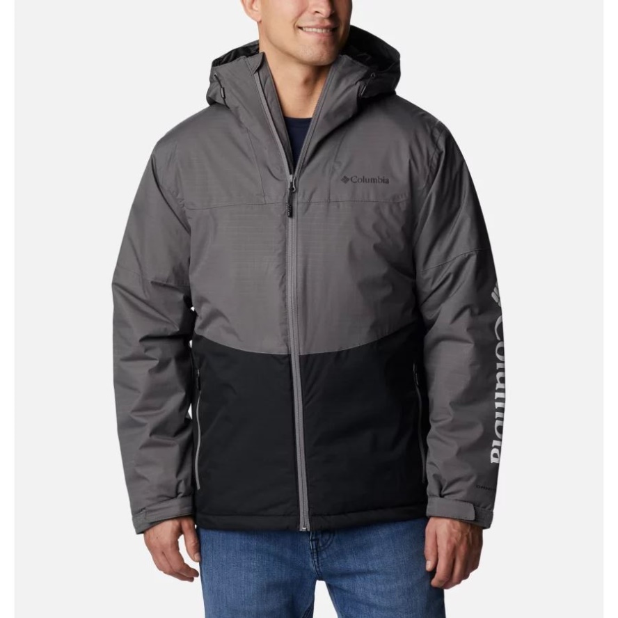 Men's Point Park Insulated Jacket City Grey/Black Columbia Sale