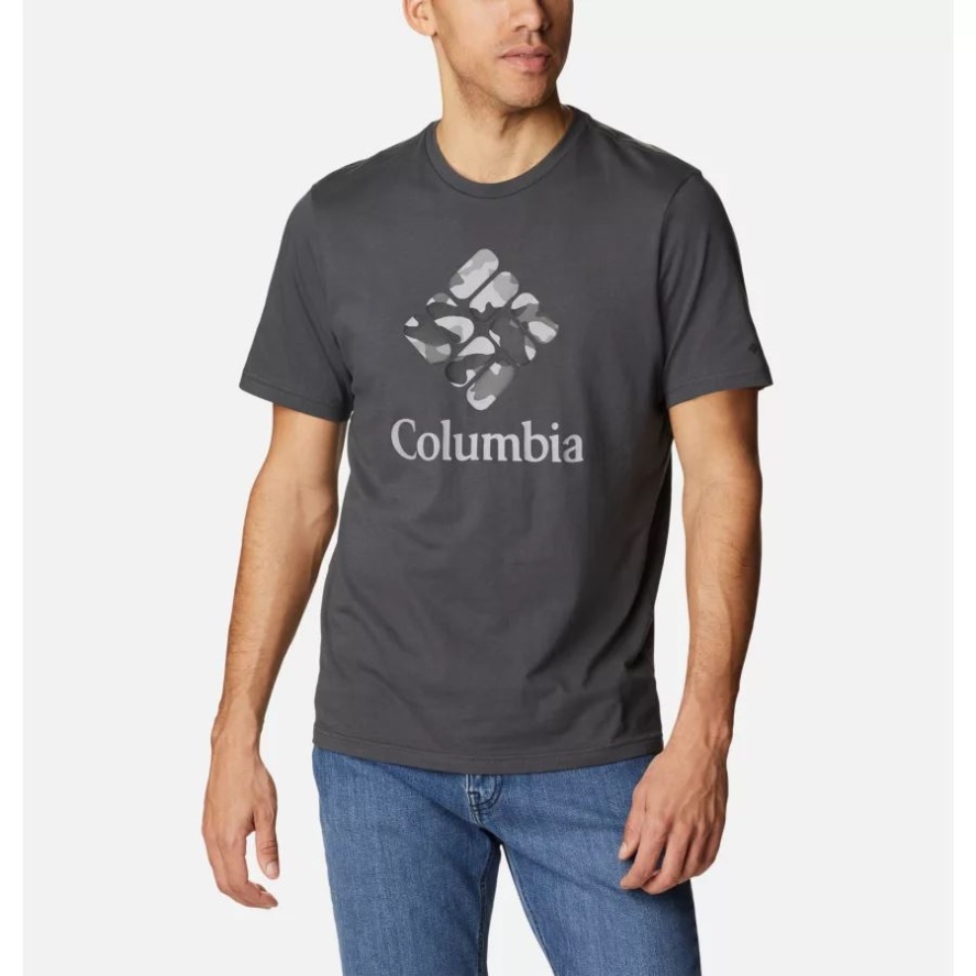 Men's Rapid Ridge Graphic T-Shirt Columbia Sale Shark/CSC Camo Graphic