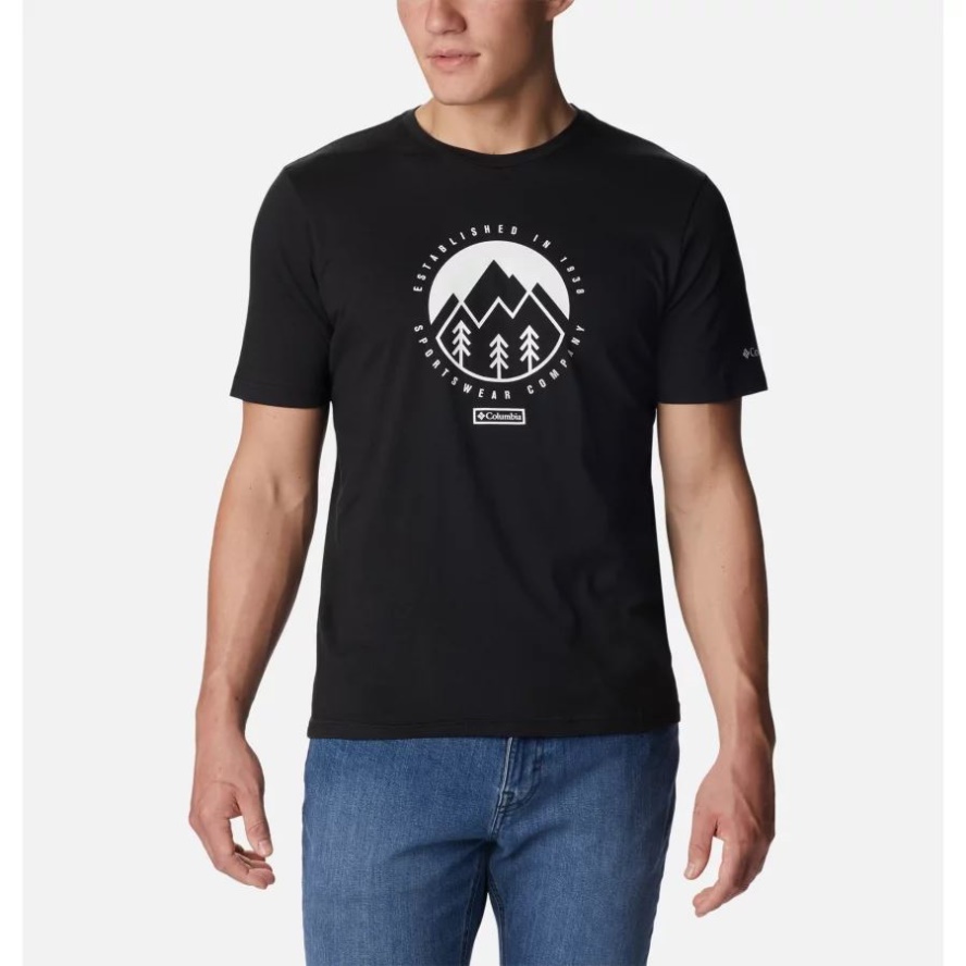 Men's Rapid Ridge Graphic Tee Black/Outdoor Park 2 Columbia Sale