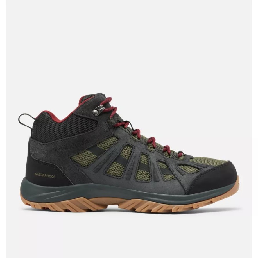 Men's Redmond III Mid Waterproof Shoe Wide Nori/Red Jasper Columbia Sale