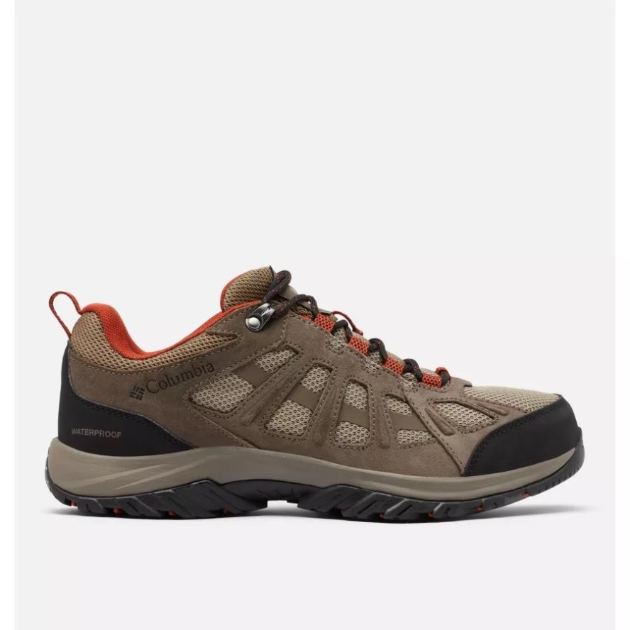 Men's Redmond III Waterproof Walking Shoe Columbia Sale Pebble/Dark Sienna