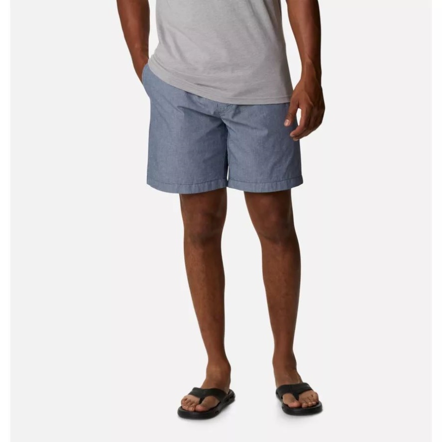 Men's Scenic Ridge Pull-On Shorts Columbia Sale Dark Mountain Chambray