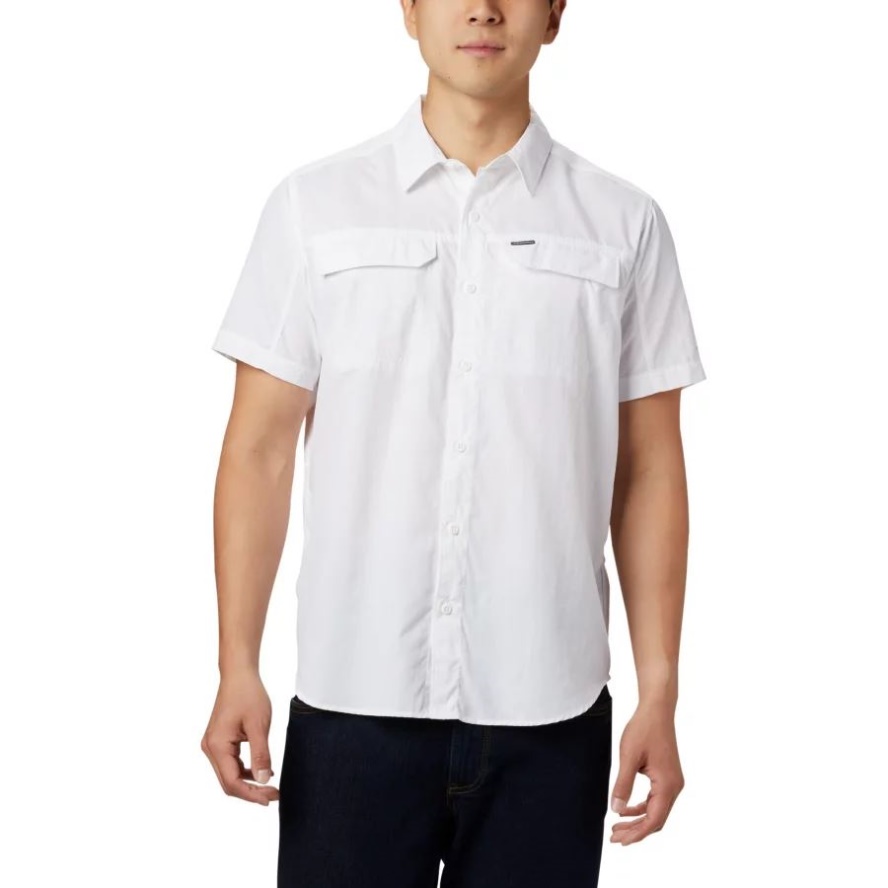 Men's Silver Ridge 2.0 Short Sleeve Shirt Columbia Sale White