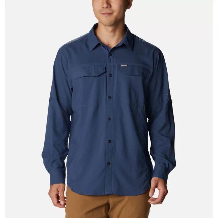 Men's Silver Ridge Lite Long Sleeve Shirt Dark Mountain Columbia Sale
