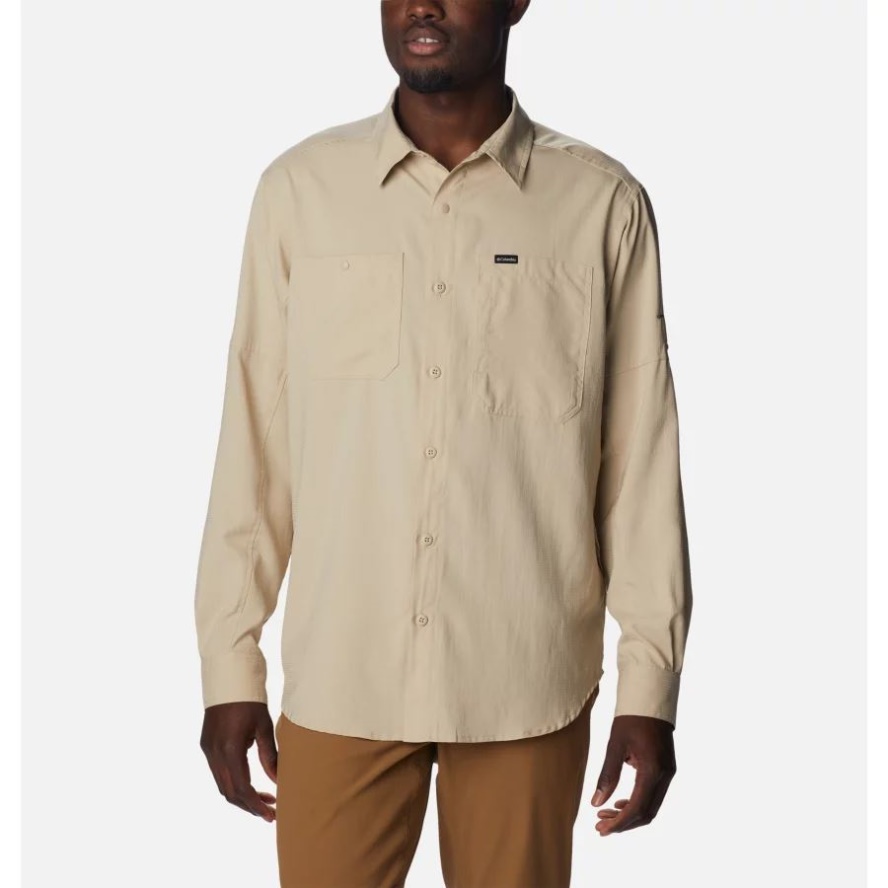 Men's Silver Ridge Utility Lite Long Sleeve Shirt Ancient Fossil Columbia Sale