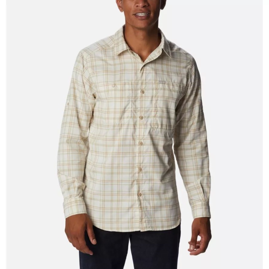 Men's Silver Ridge Utility Lite Plaid Shirt Columbia Sale Chalk Multi Plaid