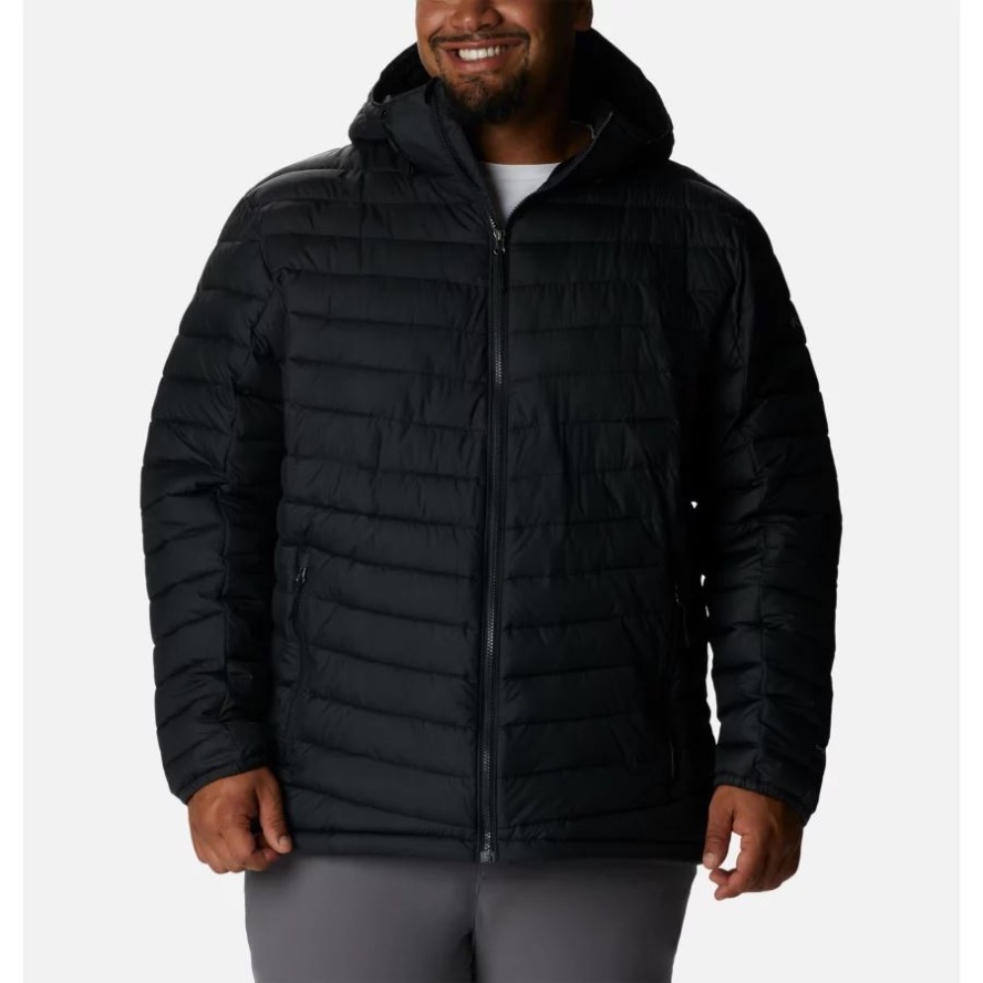 Men's Slope Edge Hooded Insulated Jacket Big Black Columbia Sale