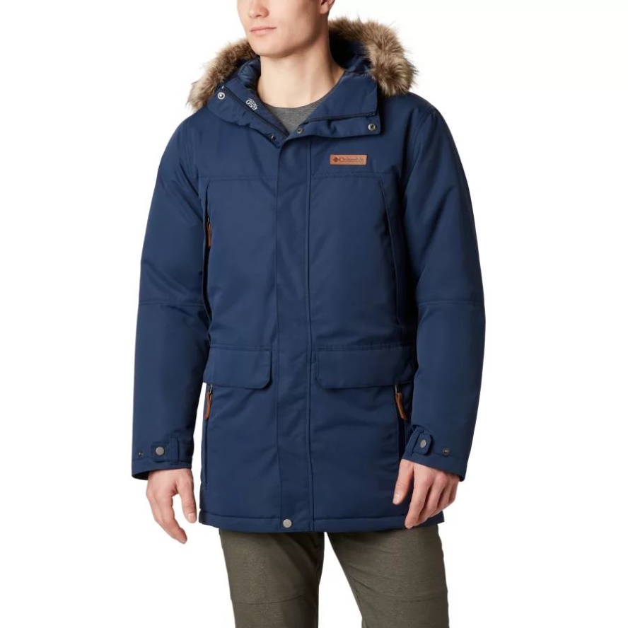 Men's South Canyon Long Down Parka Collegiate Navy Columbia Sale