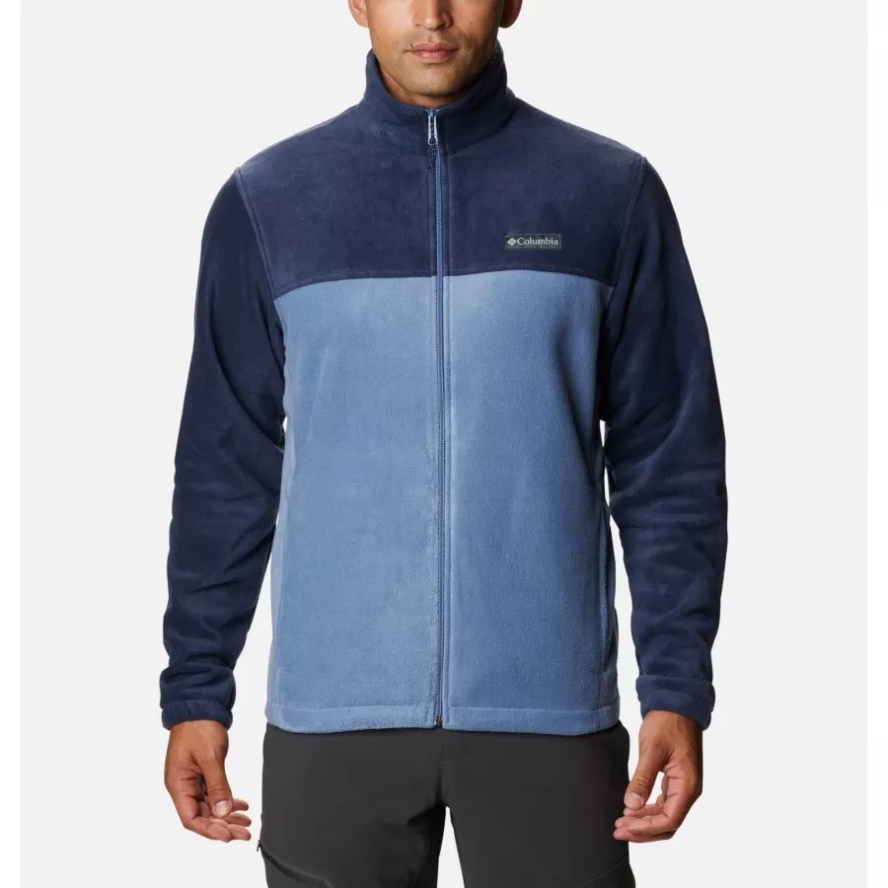 Men's Steens Mountain 2.0 Full Zip Fleece Jacket Big Collegiate Navy/Bluestone Columbia Sale