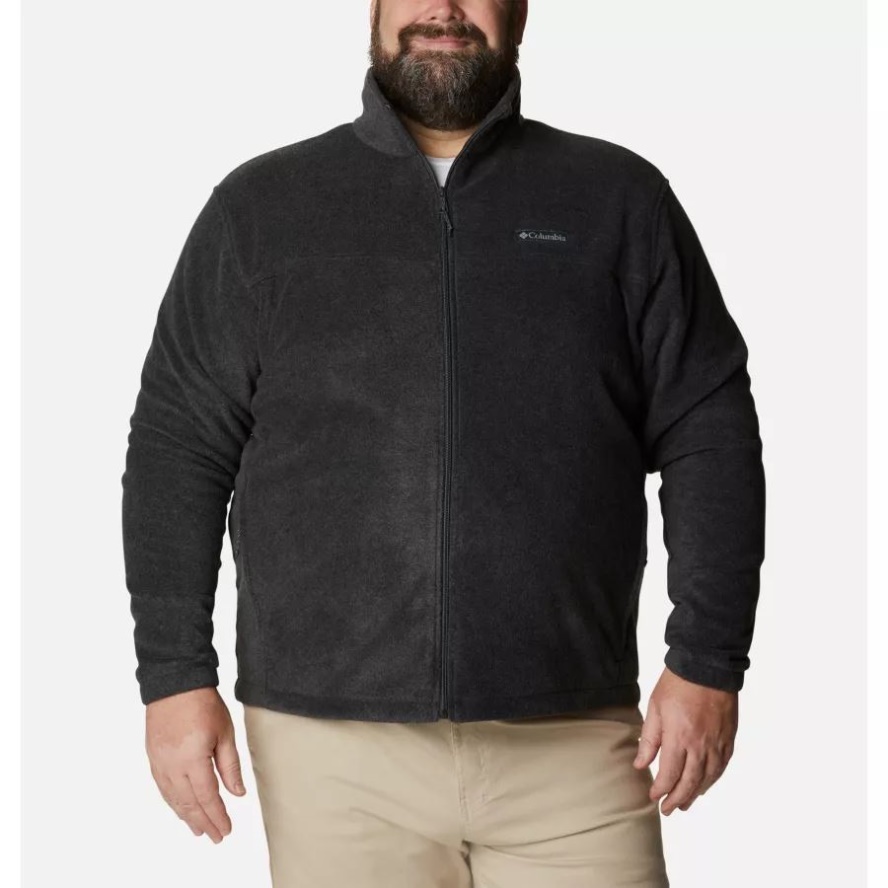 Men's Steens Mountain 2.0 Full Zip Fleece Jacket Big Columbia Sale Charcoal Heather