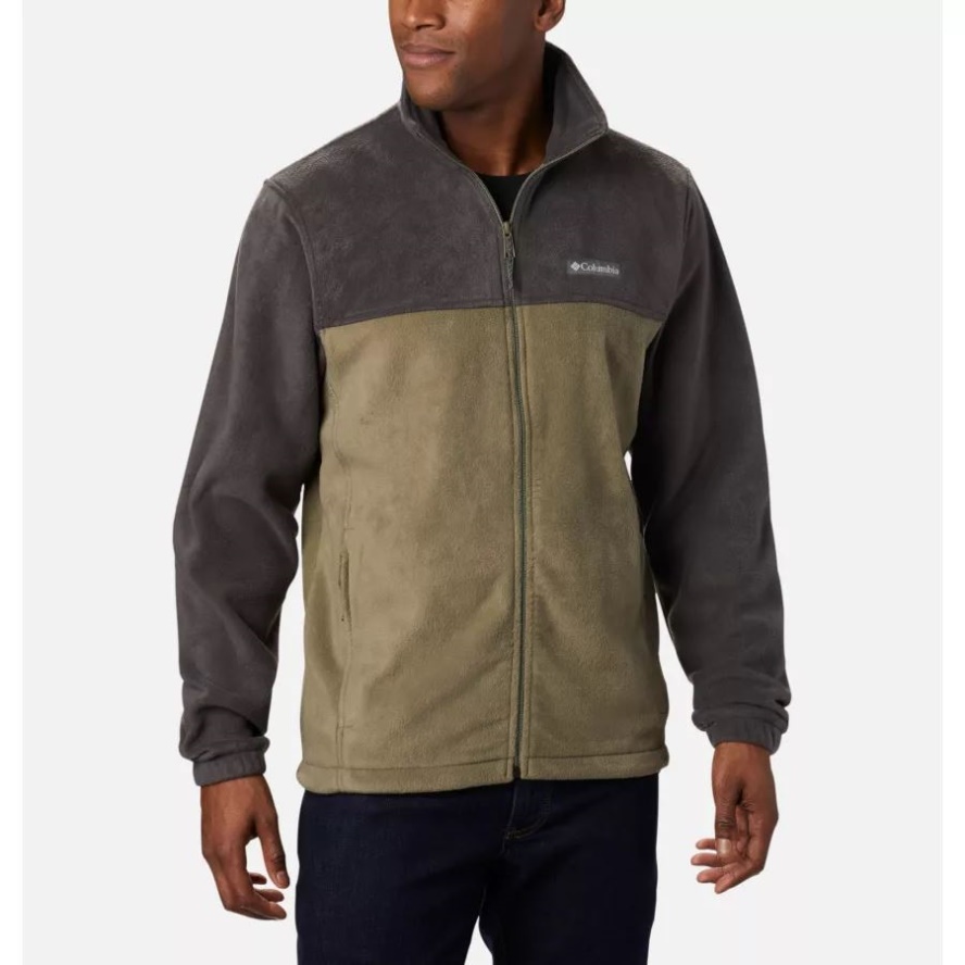 Men's Steens Mountain 2.0 Full Zip Fleece Jacket Big Shark/Stone Green Columbia Sale