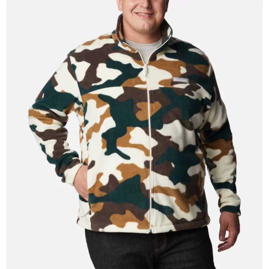 Men's Steens Mountain Printed Jacket Big Chalk Mod Camo Columbia Sale