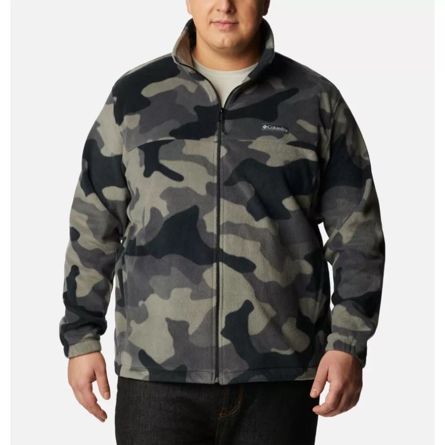 Men's Steens Mountain Printed Jacket Big Columbia Sale Black Mod Camo