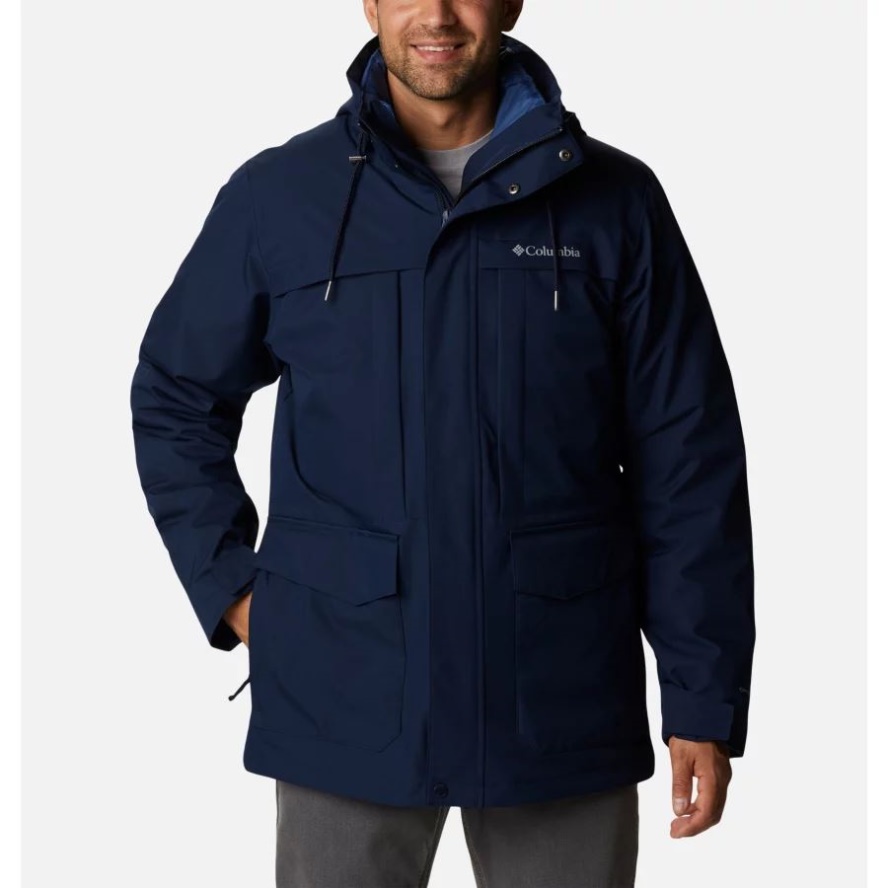 Men's Stuart Island Omni-Heat Infinity Interchange Jacket Columbia Sale Collegiate Navy