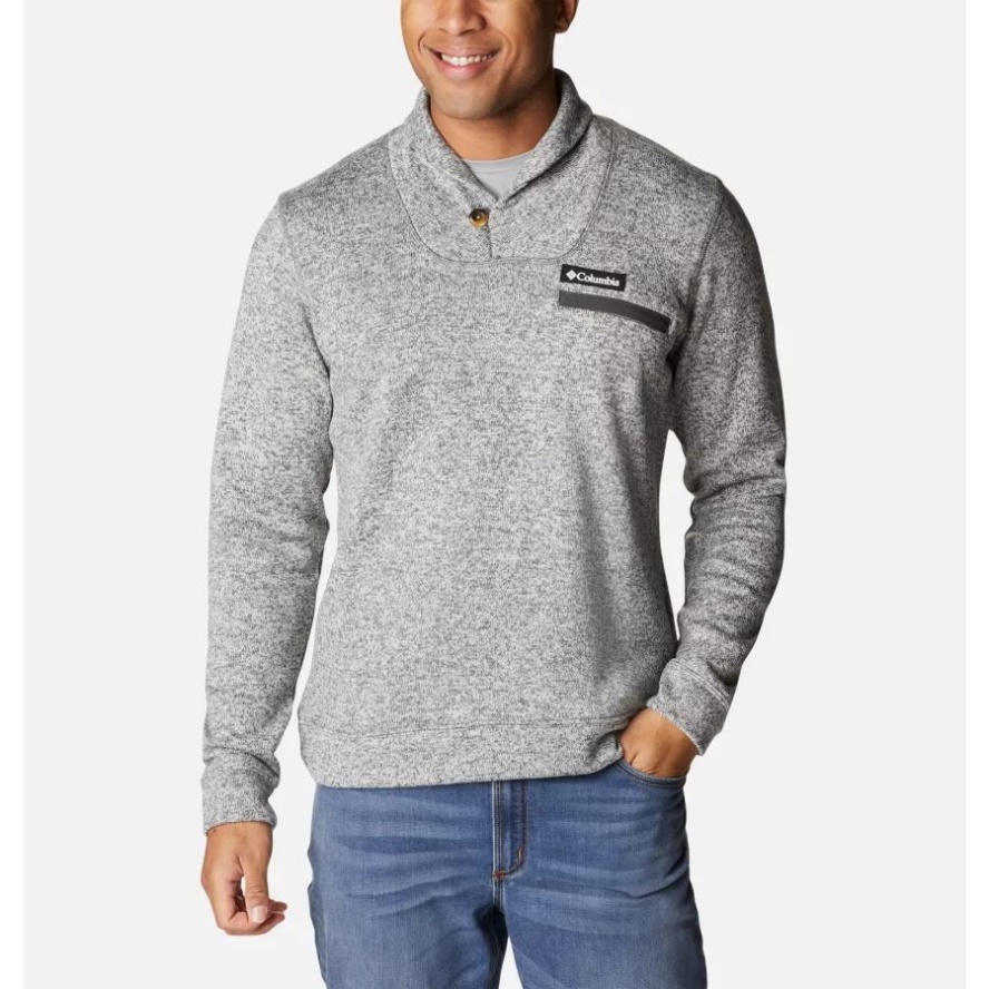 Men's Sweater Weather Fleece Pullover City Grey Heather Columbia Sale