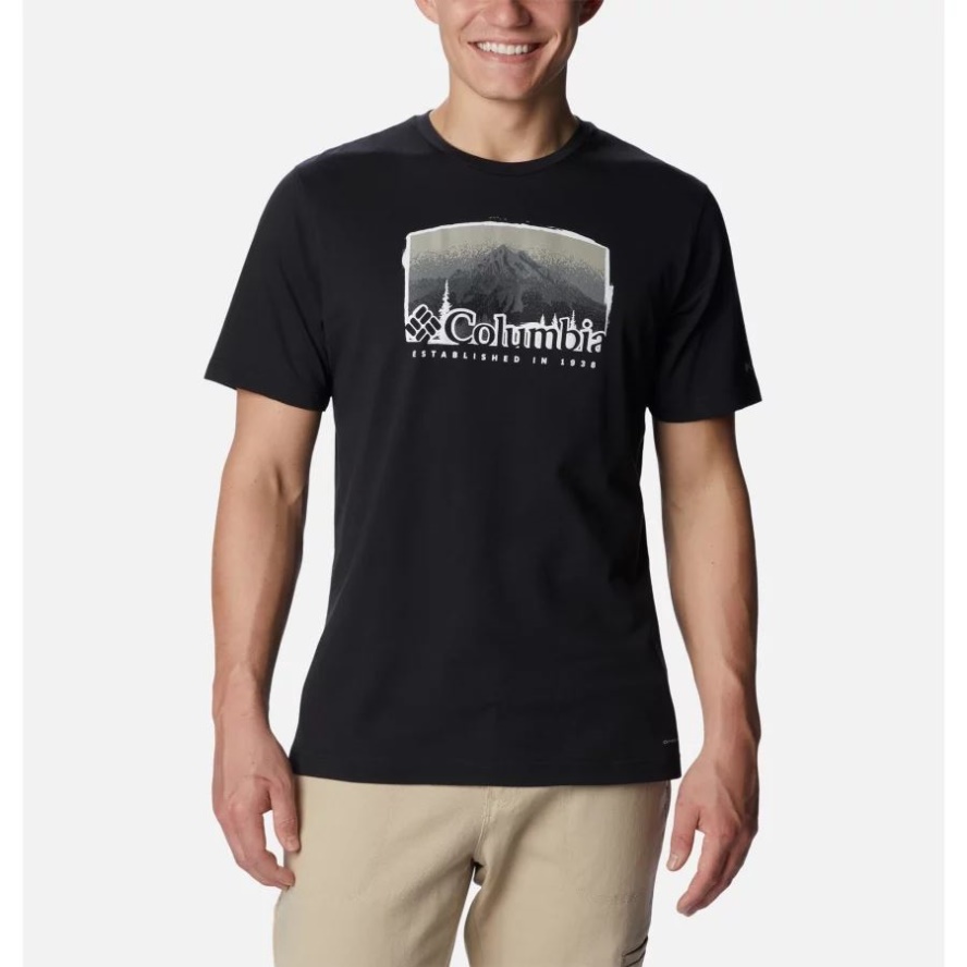 Men's Thistletown Hills Graphic T-Shirt Black/Foggy Haven Columbia Sale Brand