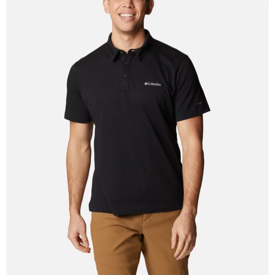 Men's Thistletown Hills Polo Tall Columbia Sale Black