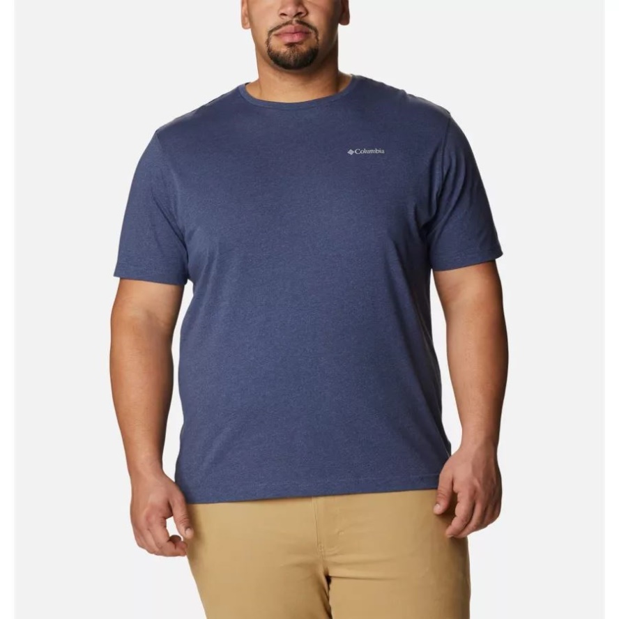Men's Thistletown Hills Short Sleeve Shirt Big Columbia Sale Dark Mountain Heather