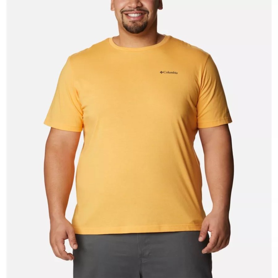 Men's Thistletown Hills Short Sleeve Shirt Big Mango Heather Columbia Sale