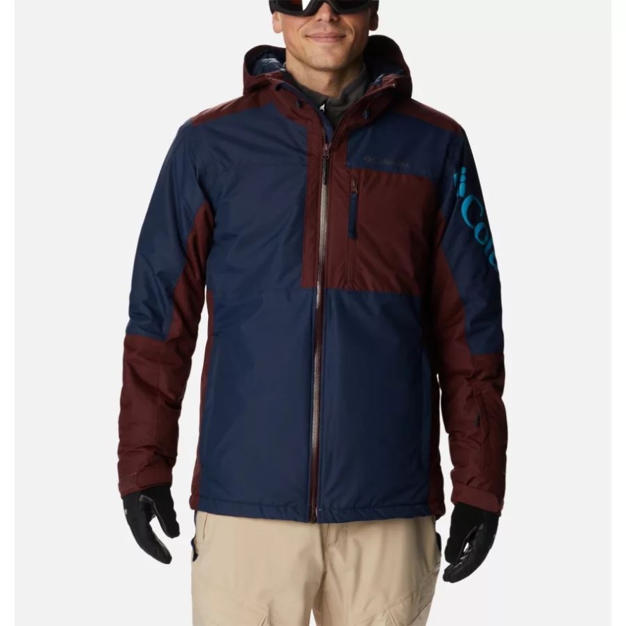 Men's Timberturner II Waterproof Ski Jacket Collegiate Navy/Elderberry Columbia Sale