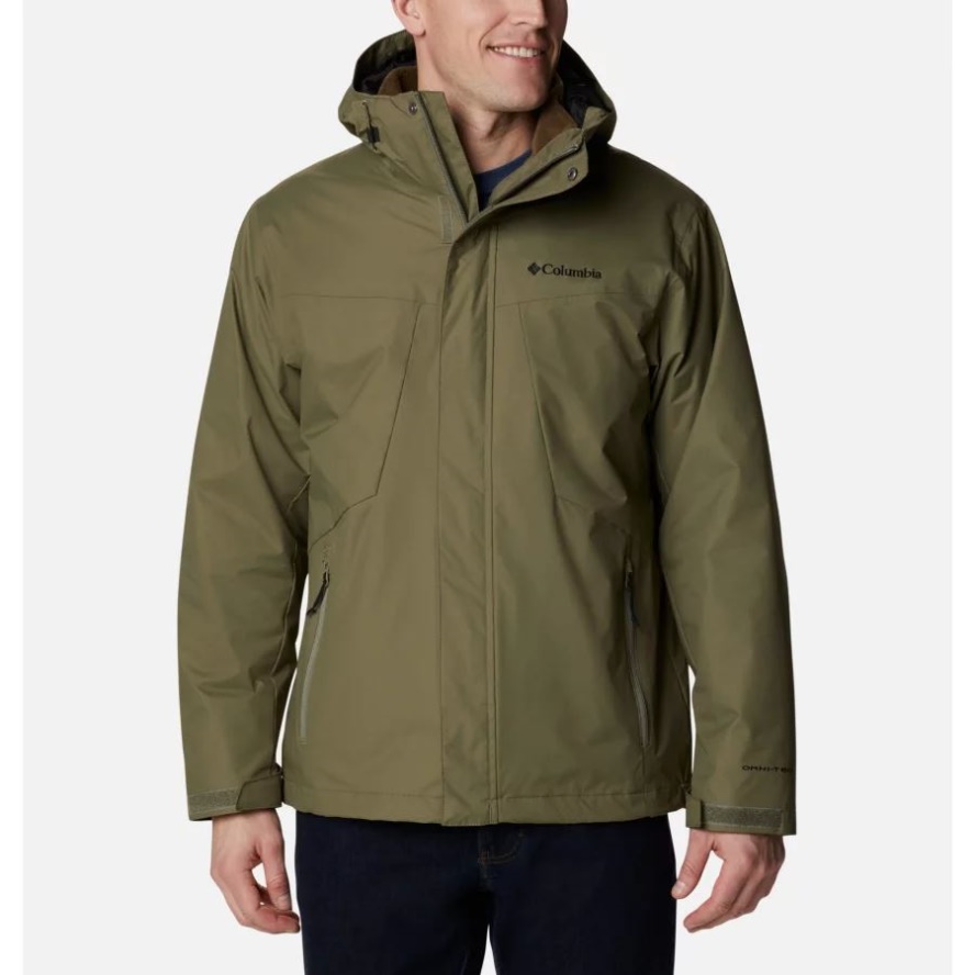 Men's Tunnel Falls 3-in-1 Interchange Walking Jacket Columbia Sale Stone Green