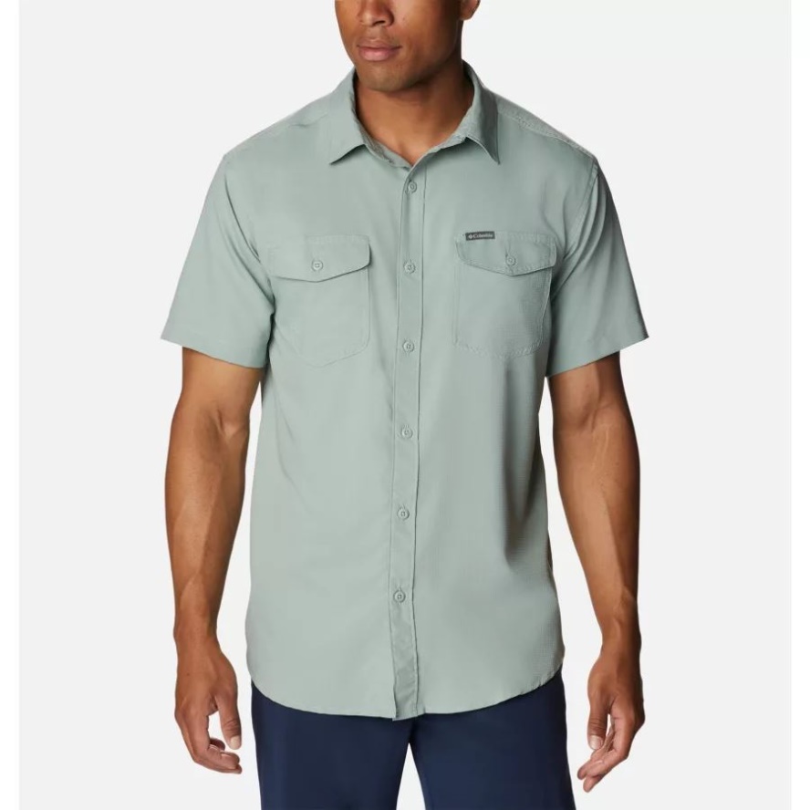 Men's Utilizer II Solid Short Sleeve Shirt Columbia Sale Niagara