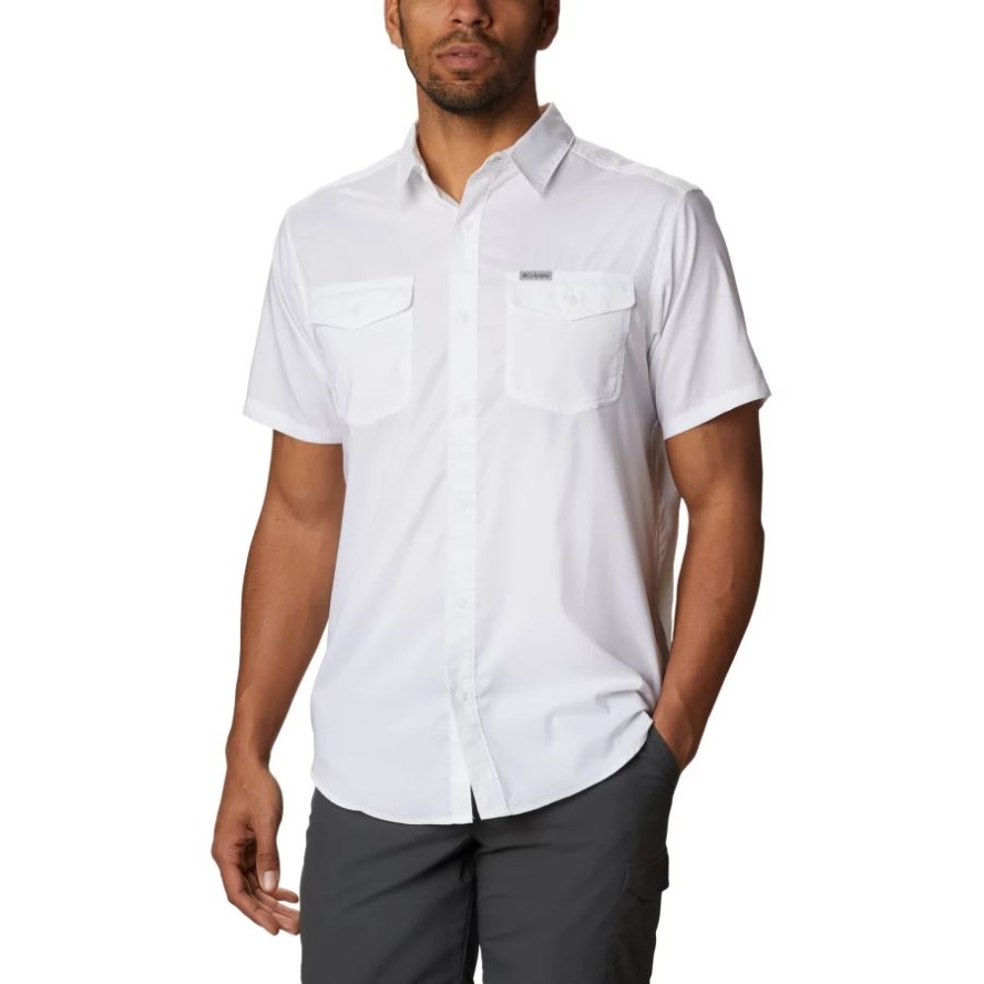 Men's Utilizer II Solid Short Sleeve Shirt Tall White Columbia Sale