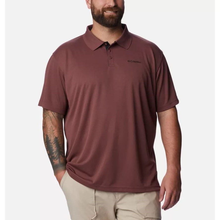 Men's Utilizer Polo Shirt Big Light Raisin Columbia Sale