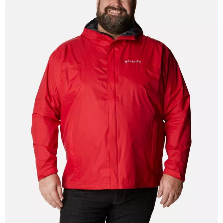 Men's Watertight II Rain Jacket Big Columbia Sale Mountain Red