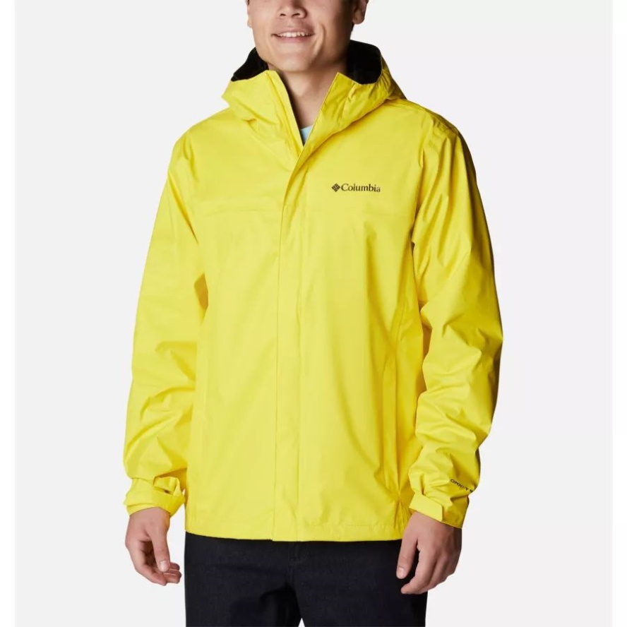 Men's Watertight II Rain Jacket Laser Lemon Columbia Sale
