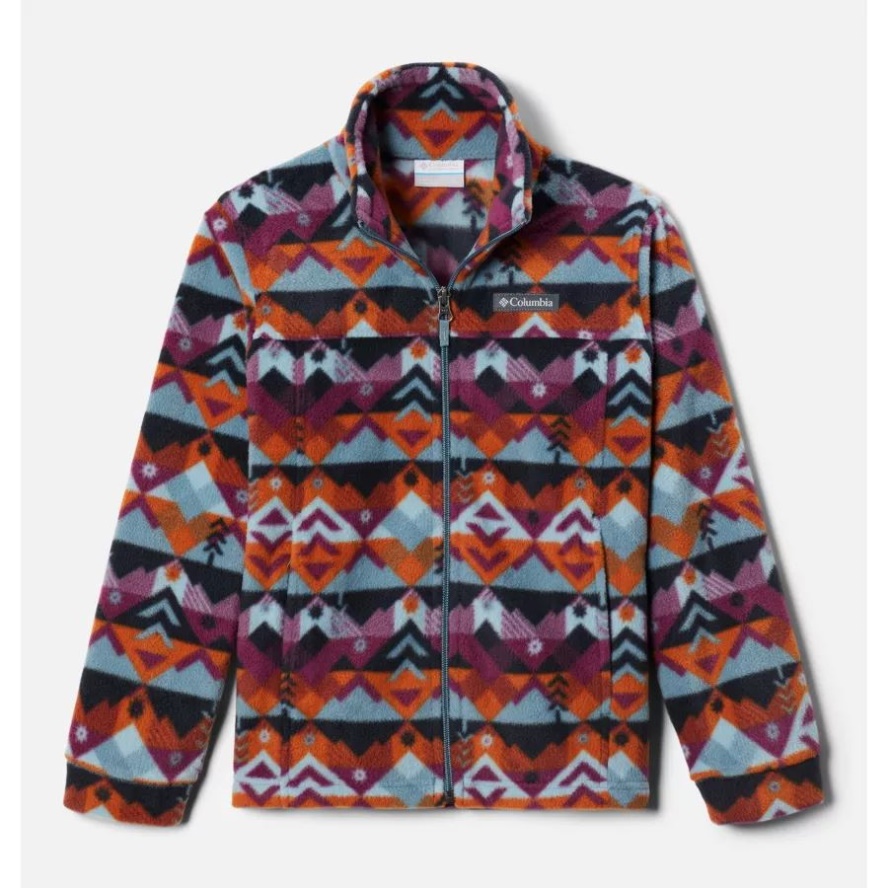 Metal Checkpoint Boys' Zing III Printed Fleece Jacket Columbia Sale
