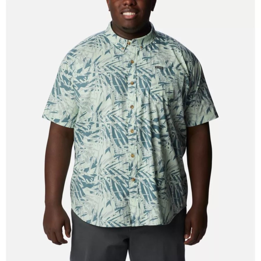 Metal Dye Palms Men's Rapid Rivers Printed Short Sleeve Shirt Big Columbia Sale