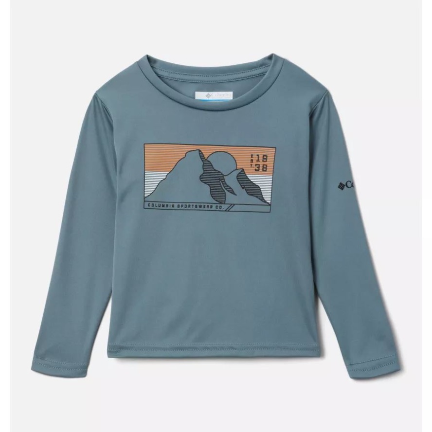 Metal/Line Scape Columbia Sale Boys' Toddler Grizzly Peak Long Sleeve Graphic T-Shirt