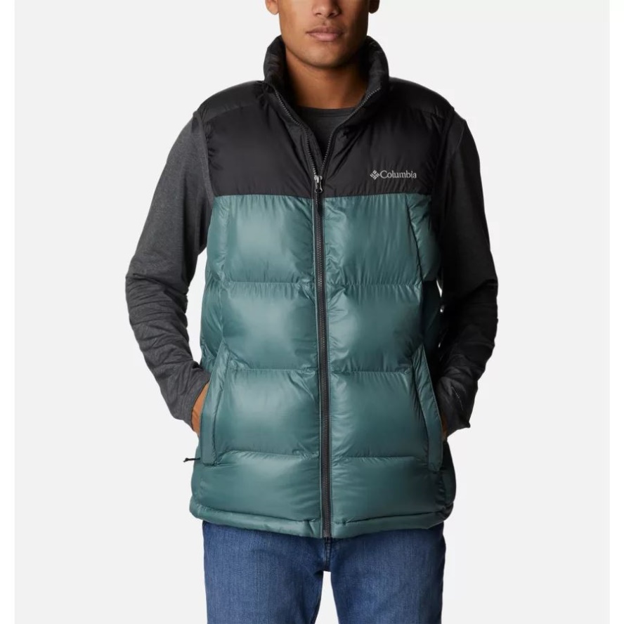 Metal Shiny/Shark Men's Pike Lake Vest Columbia Sale