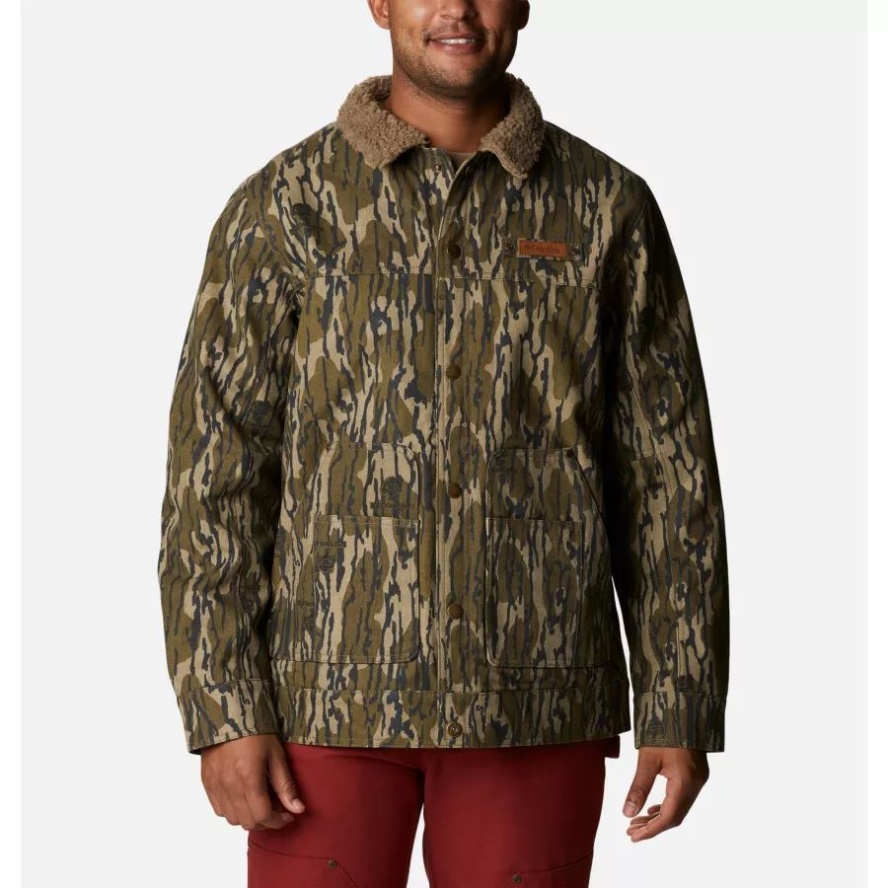 Mossy Oak Bottomland Columbia Sale Men's PHG Roughtail Sherpa Lined Field Jacket