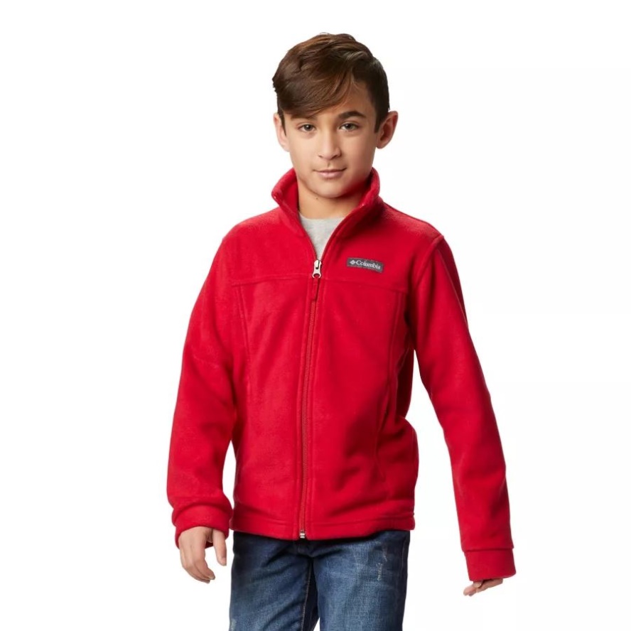 Mountain Red Boys' Steens Mountain II Fleece Jacket Columbia Sale