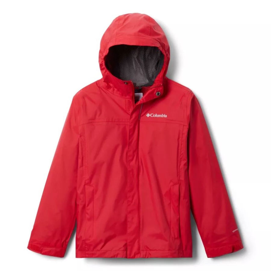 Mountain Red Boys' Watertight Waterproof Walking Jacket Columbia Sale