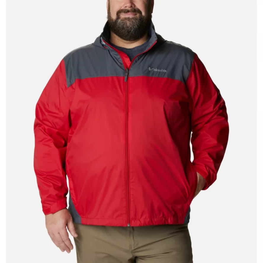 Mountain Red/Graphite Men's Glennaker Lake Rain Jacket Big Columbia Sale