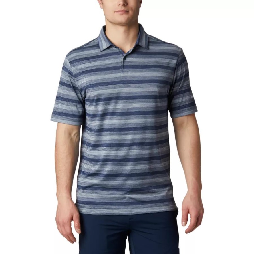 Navy Columbia Sale Men's Omni-Wick Chatter Polo